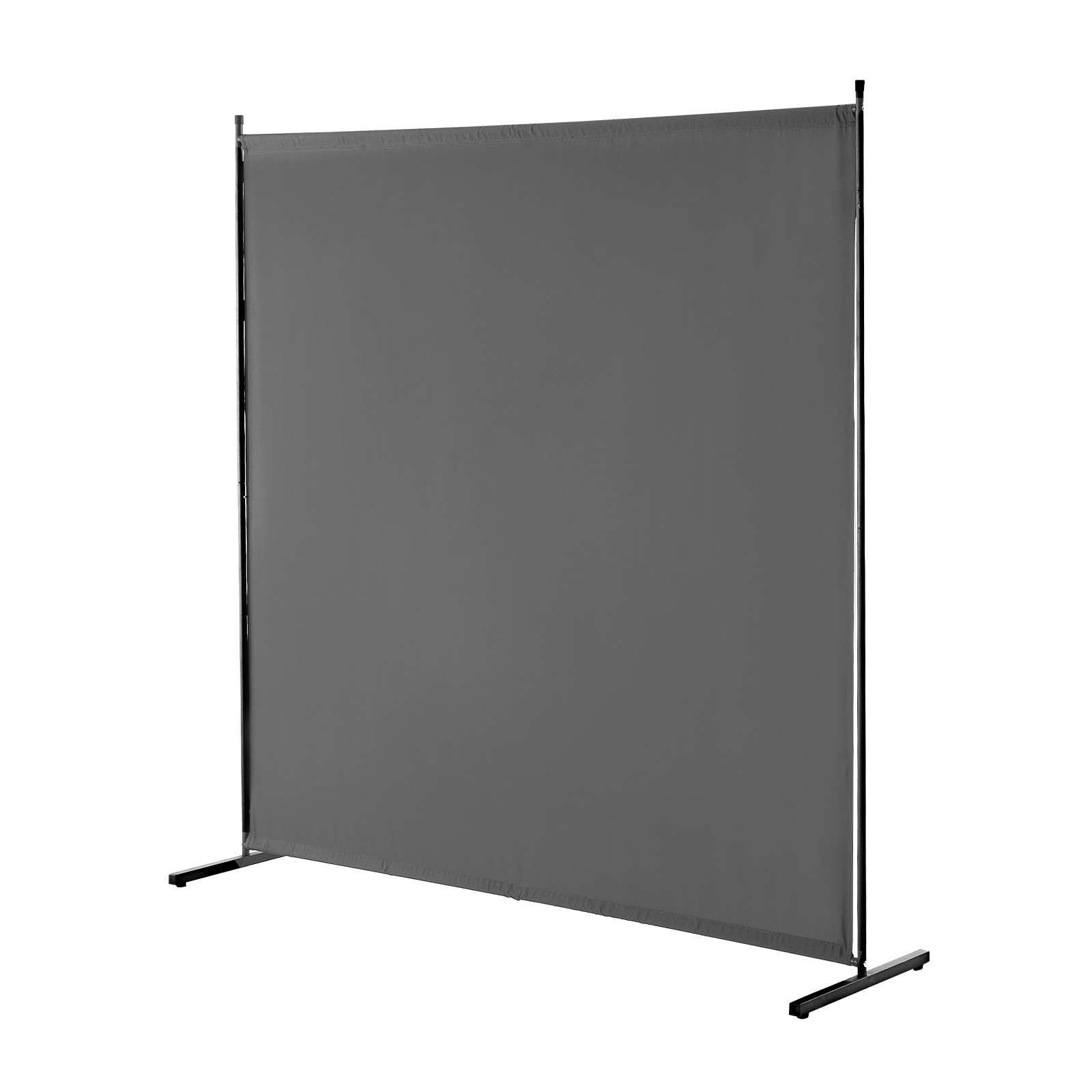 6FT Room Divider Single Panel Fabric Room Screen for Office Bedroom Grey