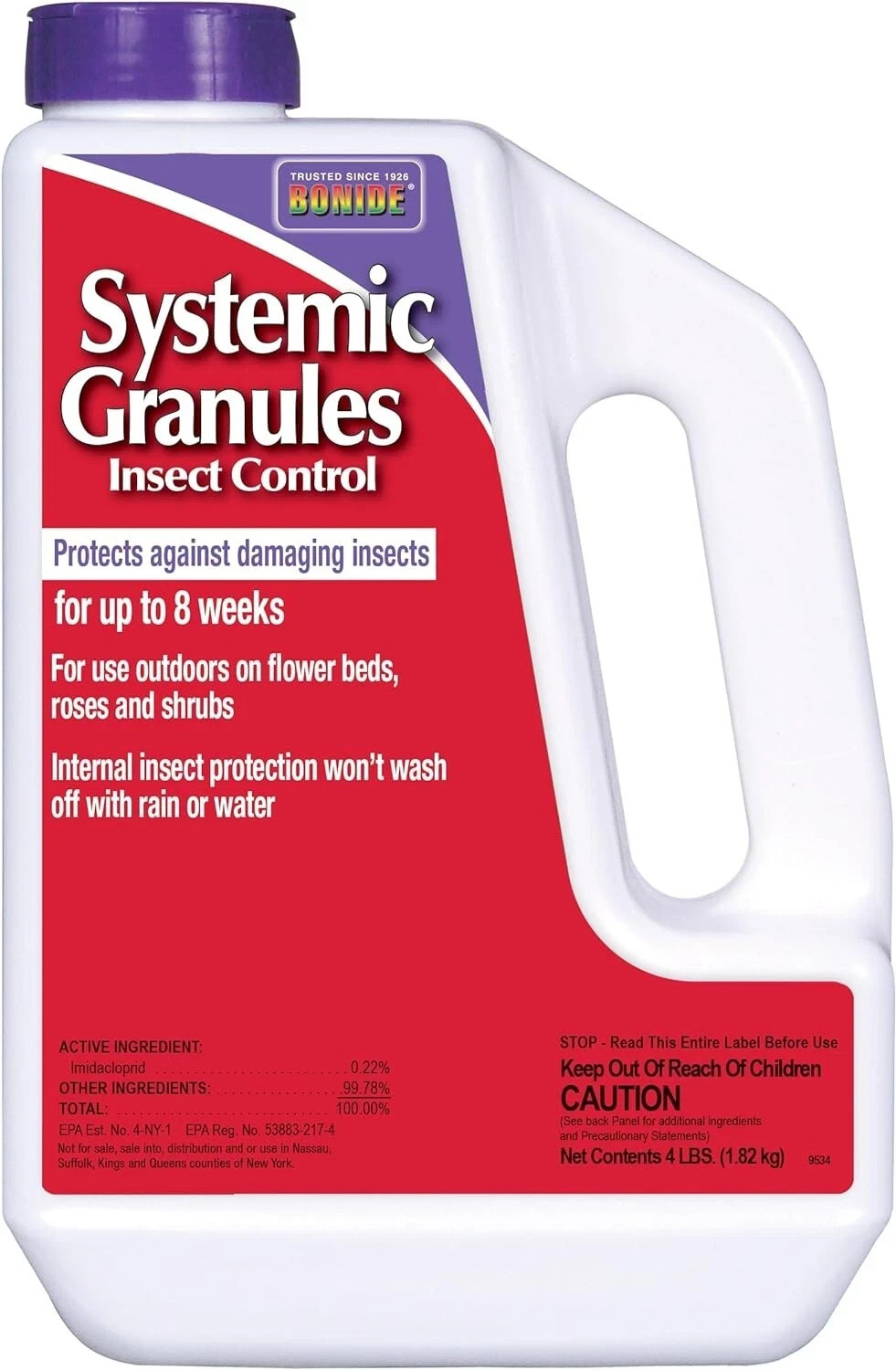 Bonide Insect Control Systemic Granules, 4 lbs.Ready-to-Use Water Resistant