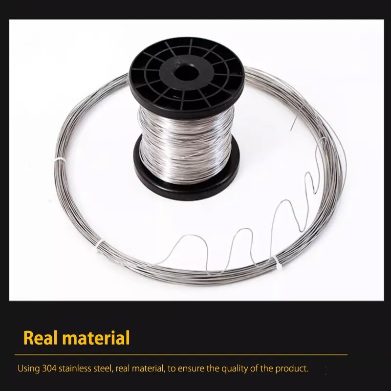 304 Stainless Steel Wire 0.1mm-3mm Single Strand Soft and Hard Jewellery Durable