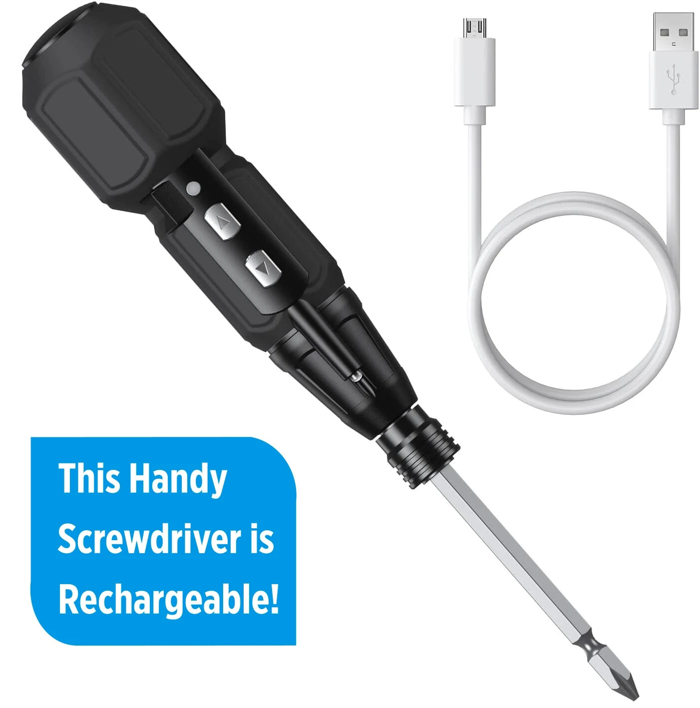 Electric Screwdriver Cordless, Rechargeable Power Screwdrivers Black – NEW!