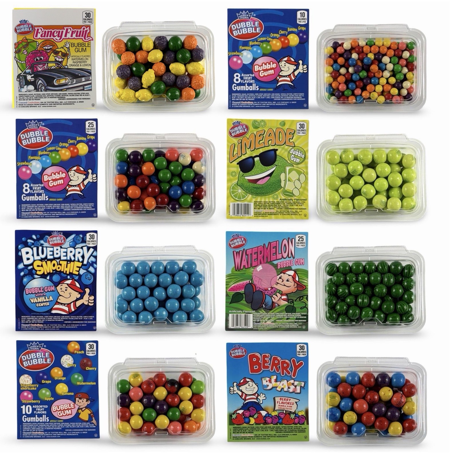 Dubble Bubble Gumball Tub – Classic & Filled Bubble Gum | Choose from 25+ Flavor