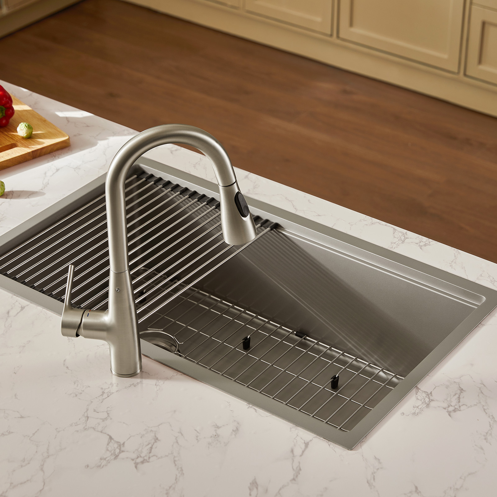 JOMOO 32″ Nano Coated Kitchen Sink Stainless Steel Single Bowl Undermount