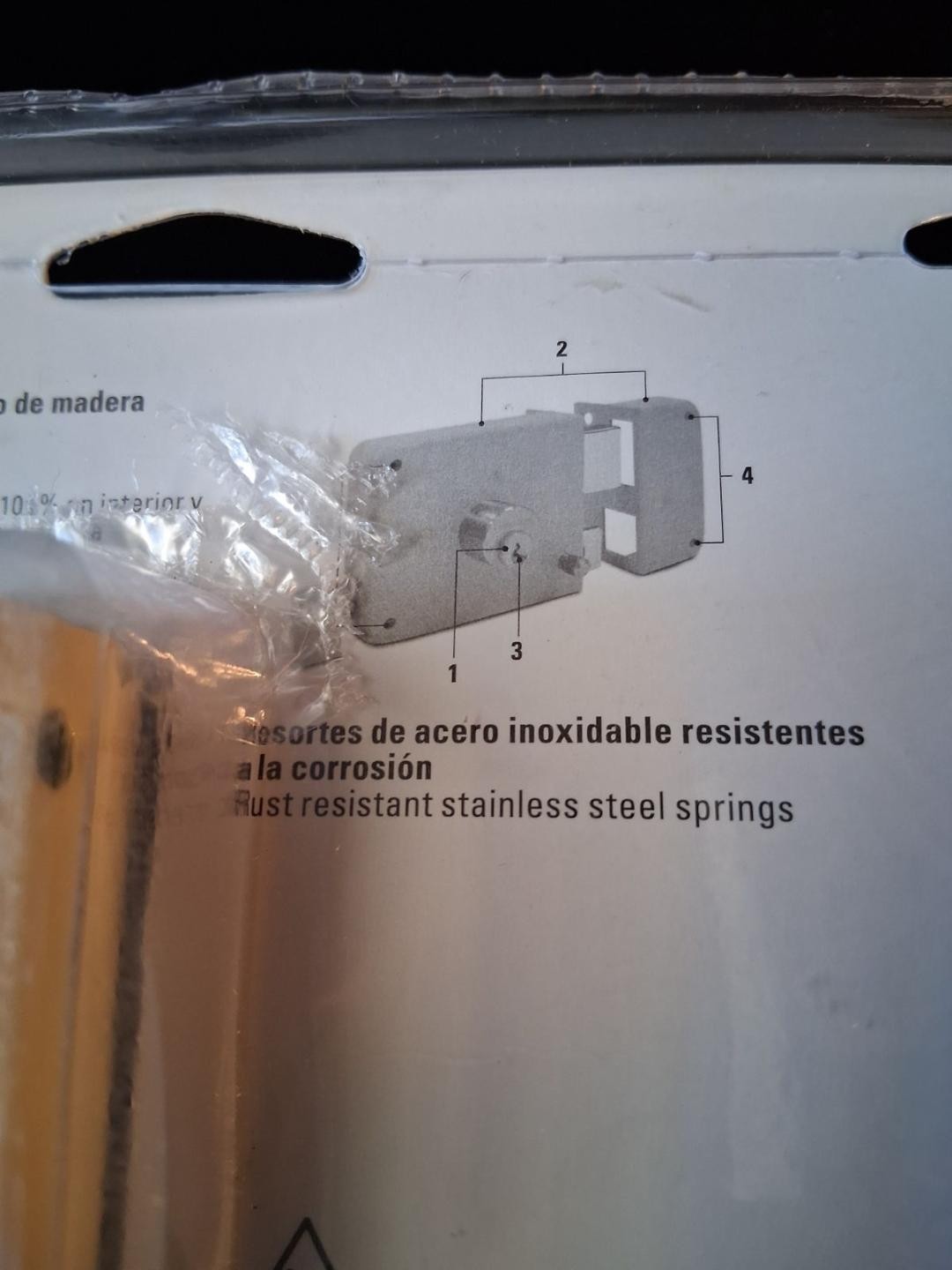 Hermex CS-70DB Classic rim lock, traditional key, blister pack (right)