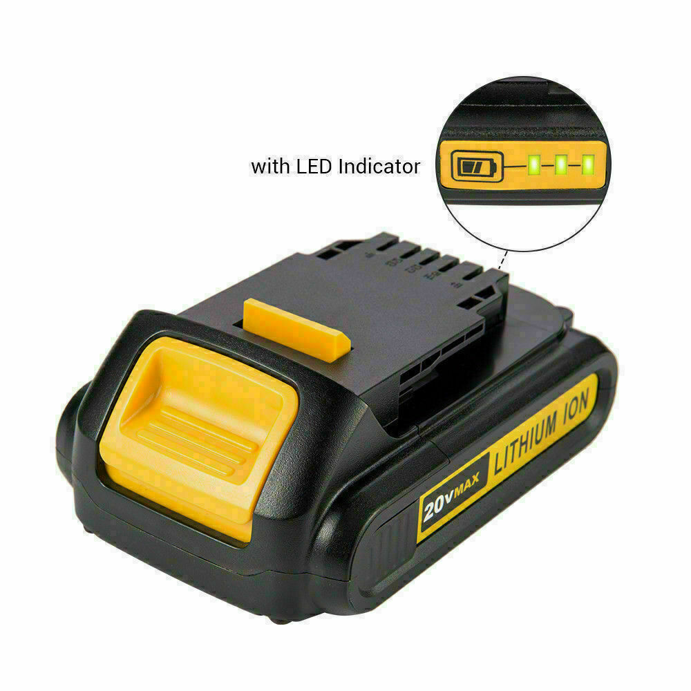 2 pack 20V For DeWALT Max XR Lithium Ion DCB201 DCB203 DCB207 Battery / Charger