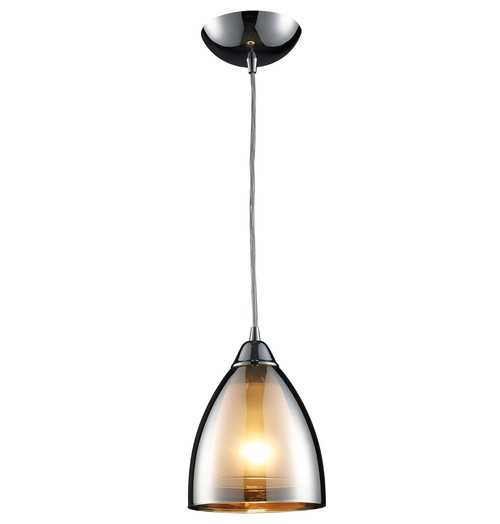 Elk Lighting Reflections 1-Light Pendant In Polished Chrome – 10073/1 – NEW