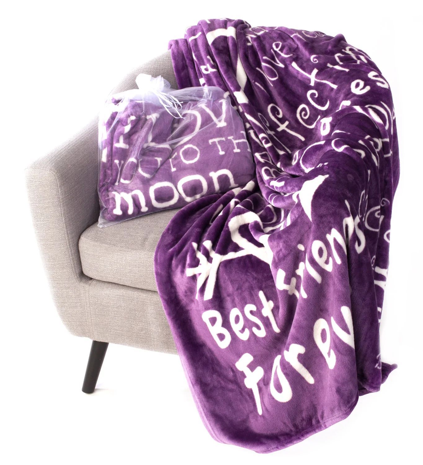 BlankieGram I Love You Throw Blanket Gift Best Friend Mom Caring – 5 colors