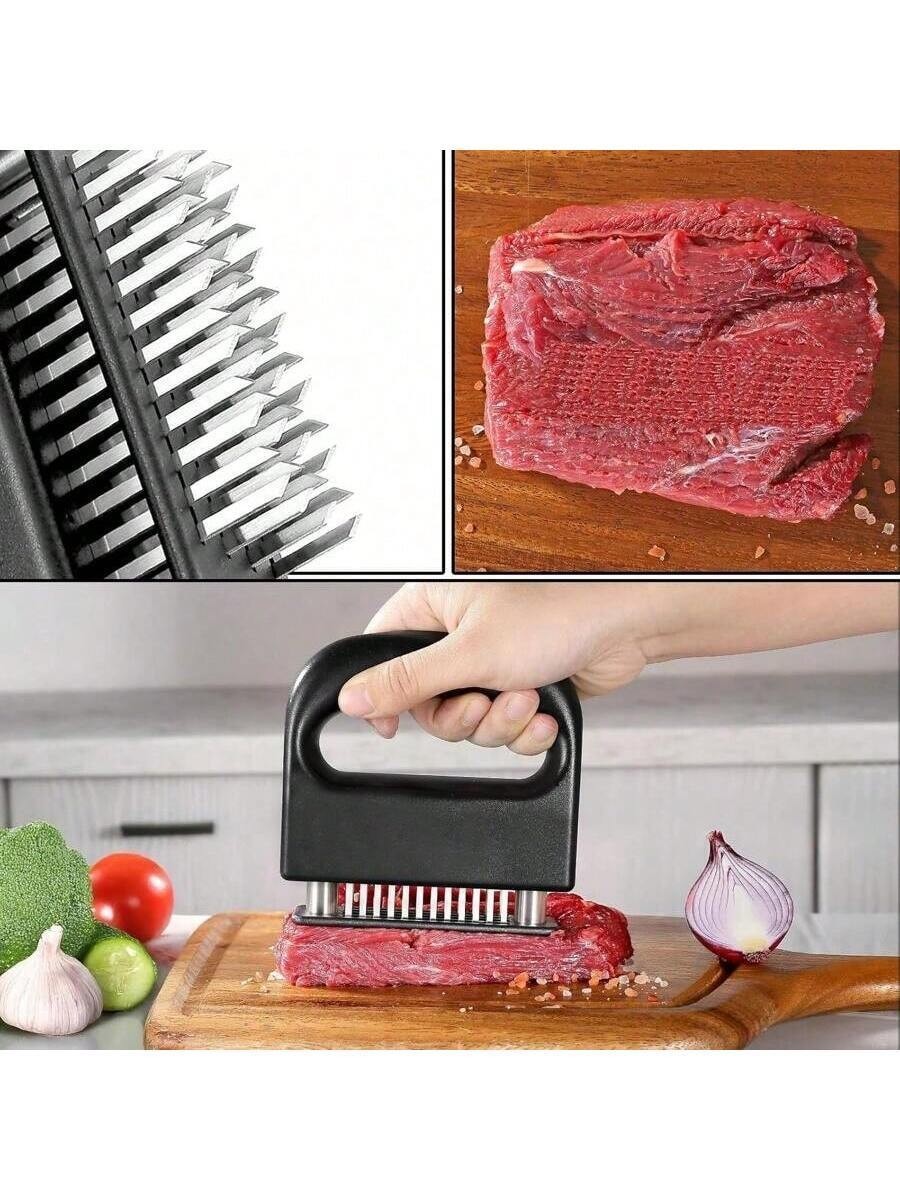 1PACK Meat Tenderizer Tool Stainless Steel Needle Cooking Hammer Kitchen Tool