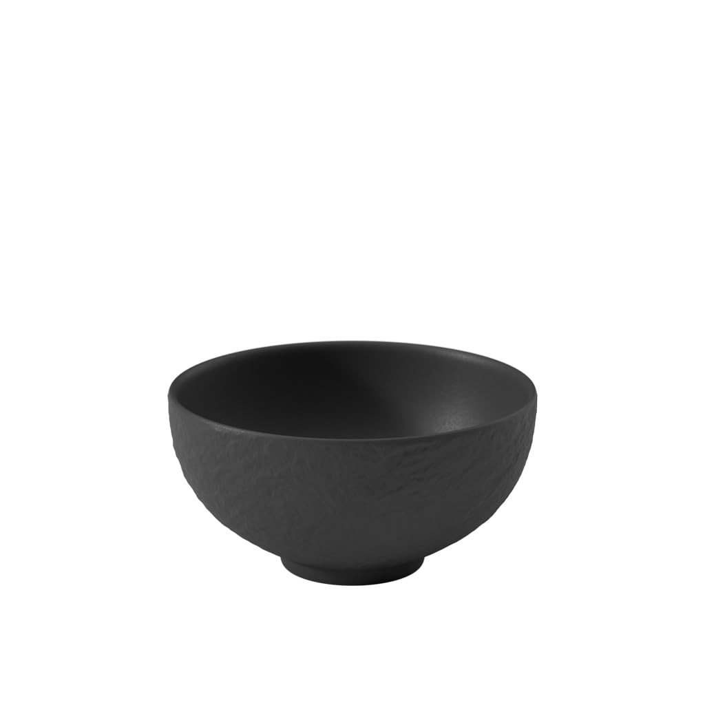 Villeroy & Boch Manufacture Rock Medium Soup/Rice Bowl, 10 oz, Premium Porcelain