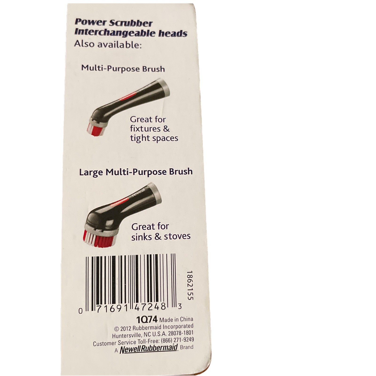 Rubbermaid Reveal Grout Brush Great For Grout & Corners NEW