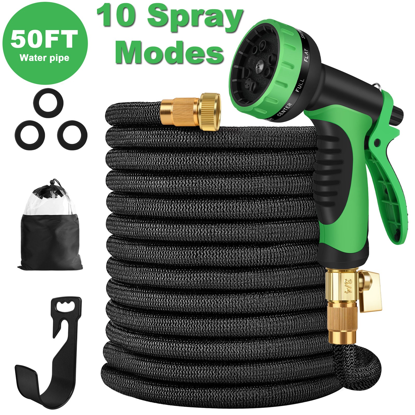 Outdoor Expandable Flexible Garden Water Hose Magic Pipe 50/75/100/150ft