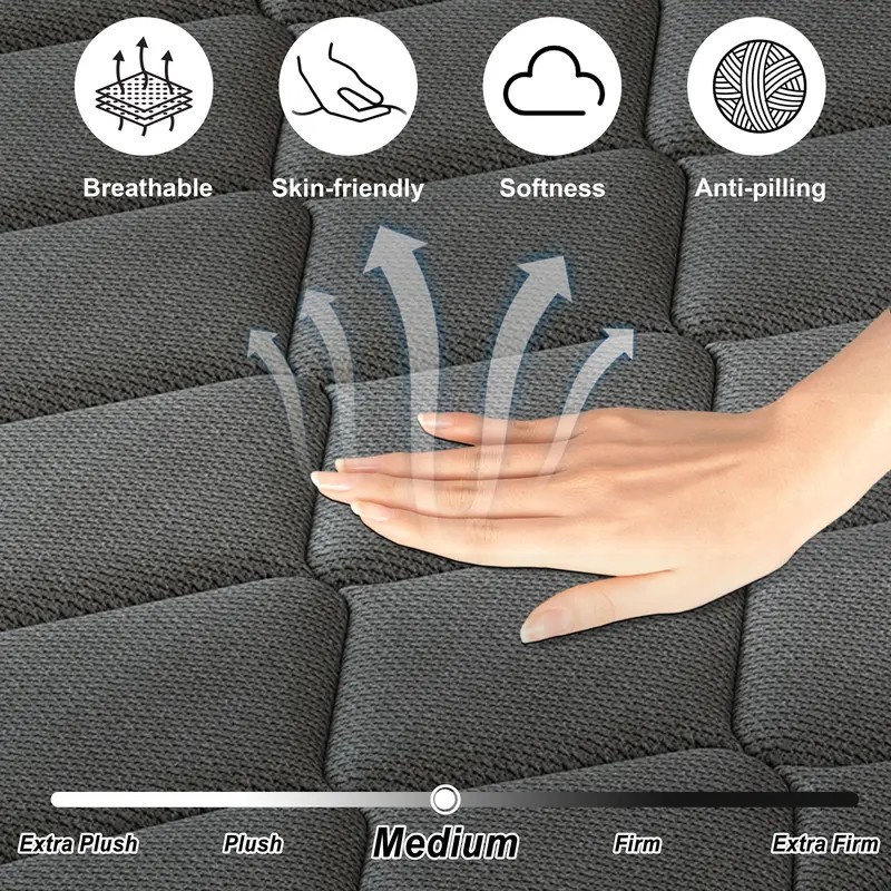 10 12 14” Gel Memory Foam&Spring Hybrid Mattres King Queen Full Twin In a Box
