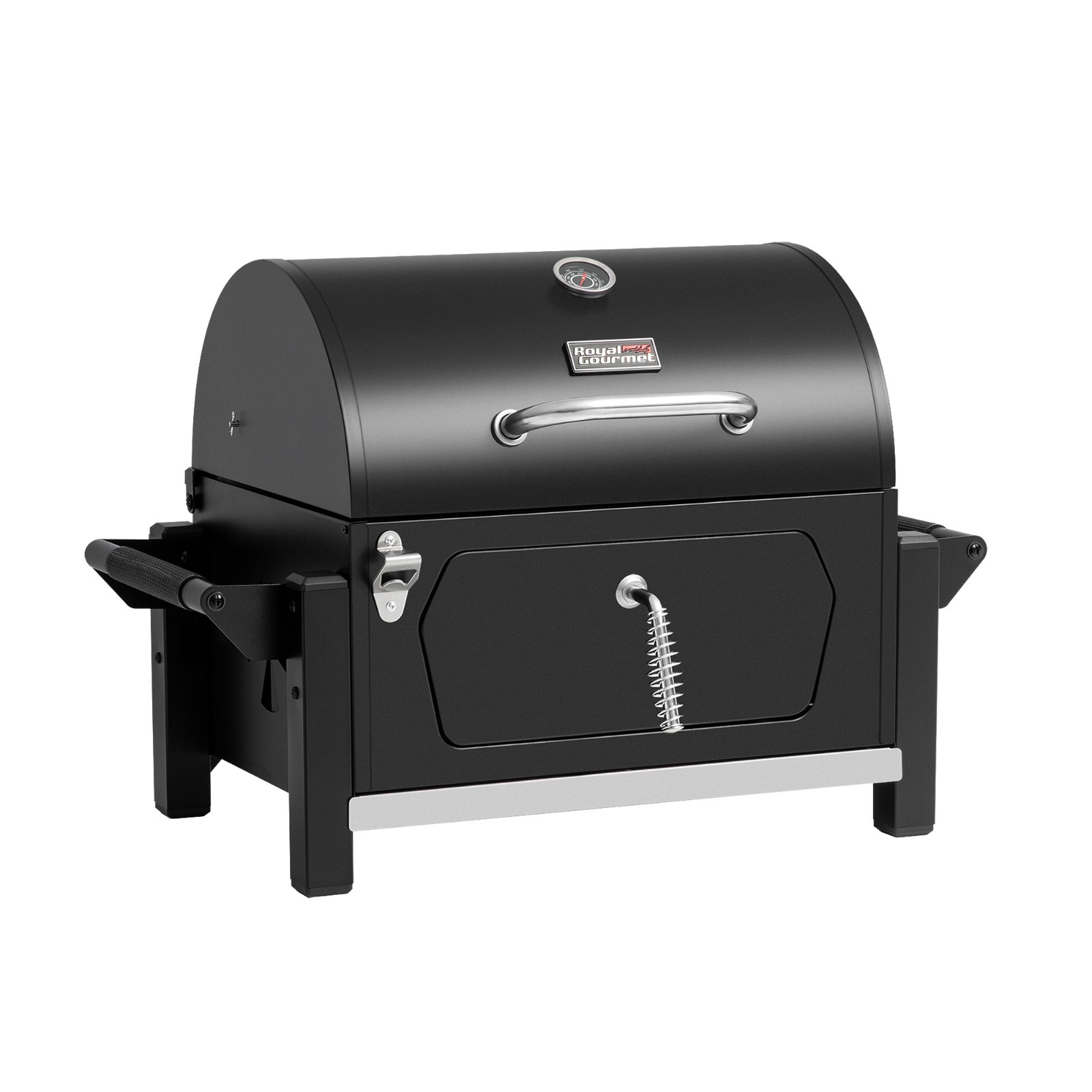 Royal Gourmet Portable Charcoal Grill w/ Side Handle Outdoor Tabletop BBQ Cooker