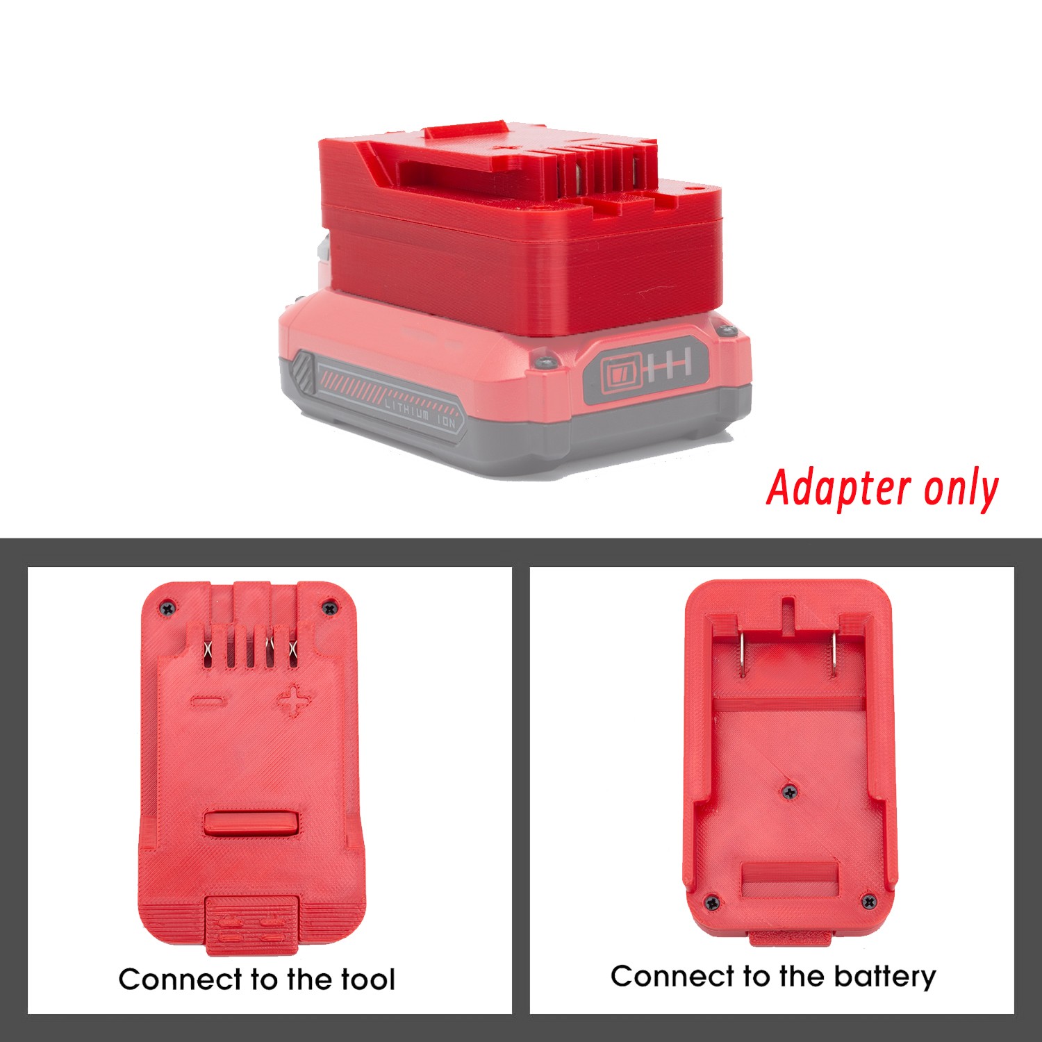 Battery Adapter For Craftsman 20V Li-Ion Battery to For Bauer 20V Power Tools US