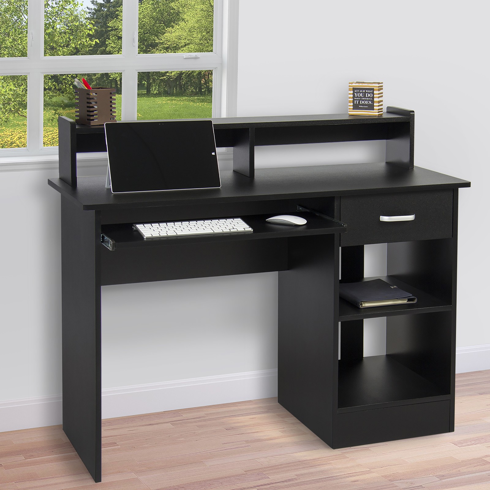 Computer Desk Writing Table Home Office Corner Laptop Study Table With Drawer