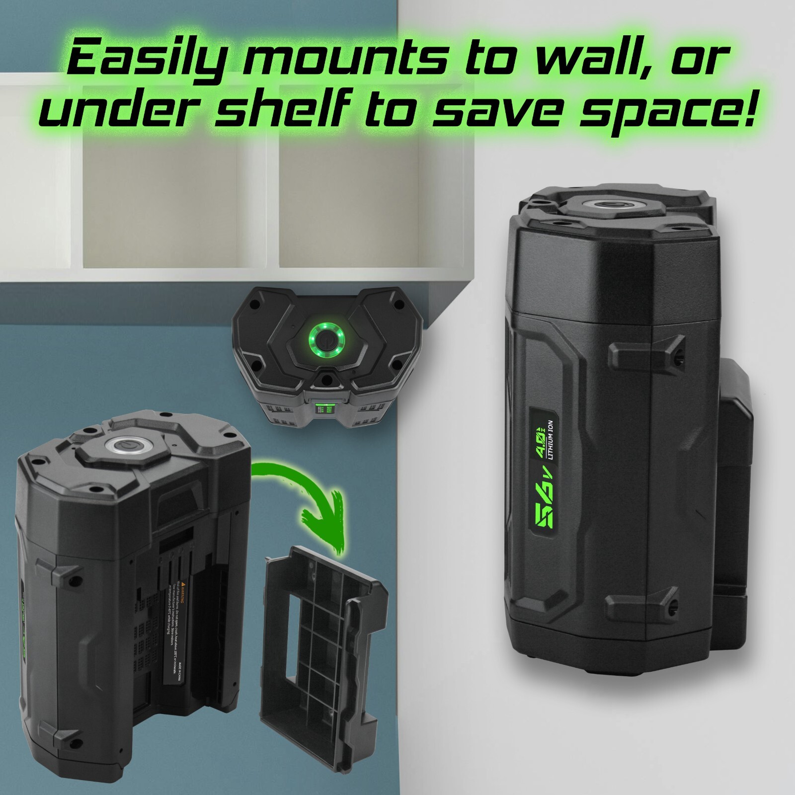 Banshee replacement for EGO Power+ BA2800 56-Volt 4.0Ah Lithium-Ion Battery