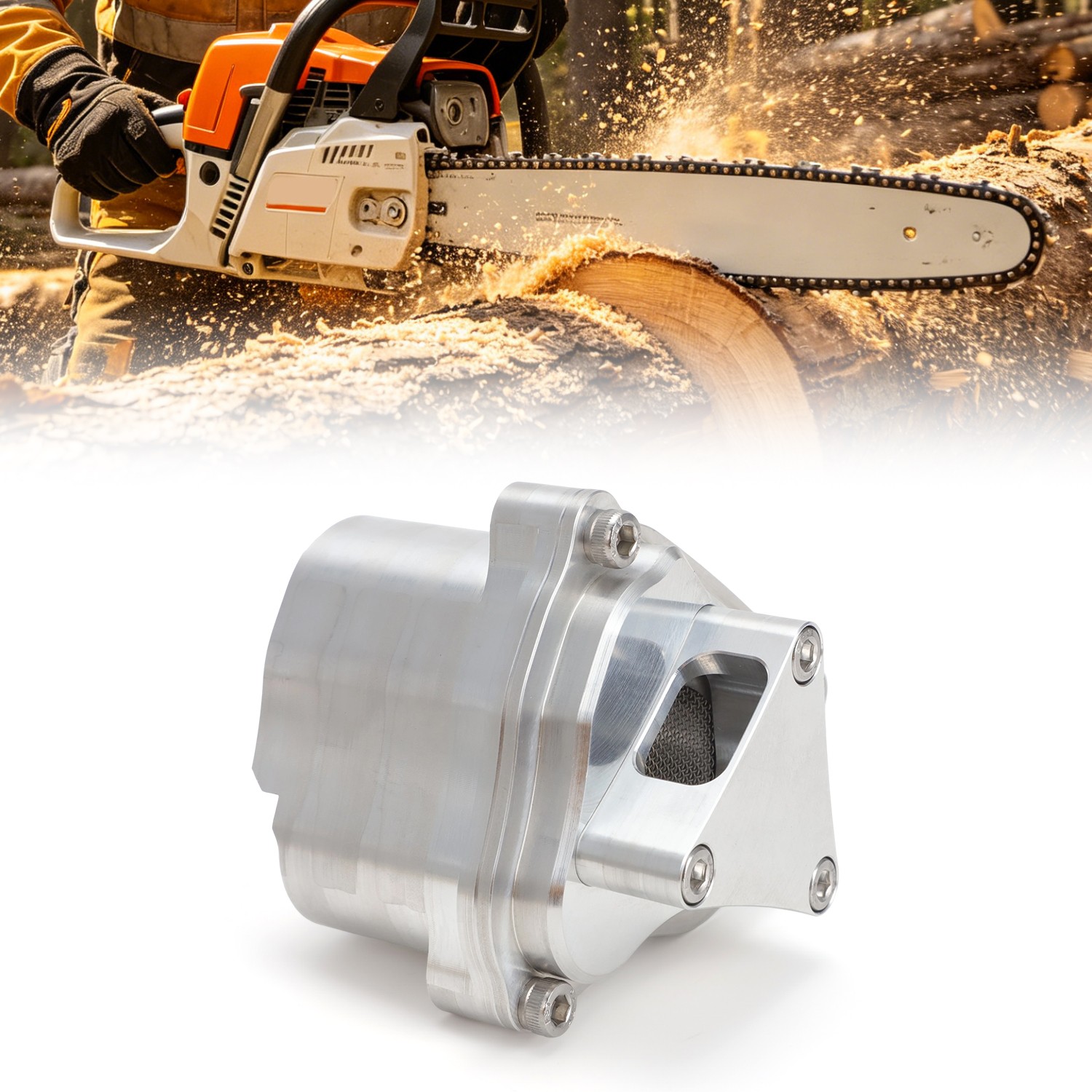 Chainsaw Performance Muffler Cove LIGHTWEIGHT For Stihl MS271 / MS291 Aluminum