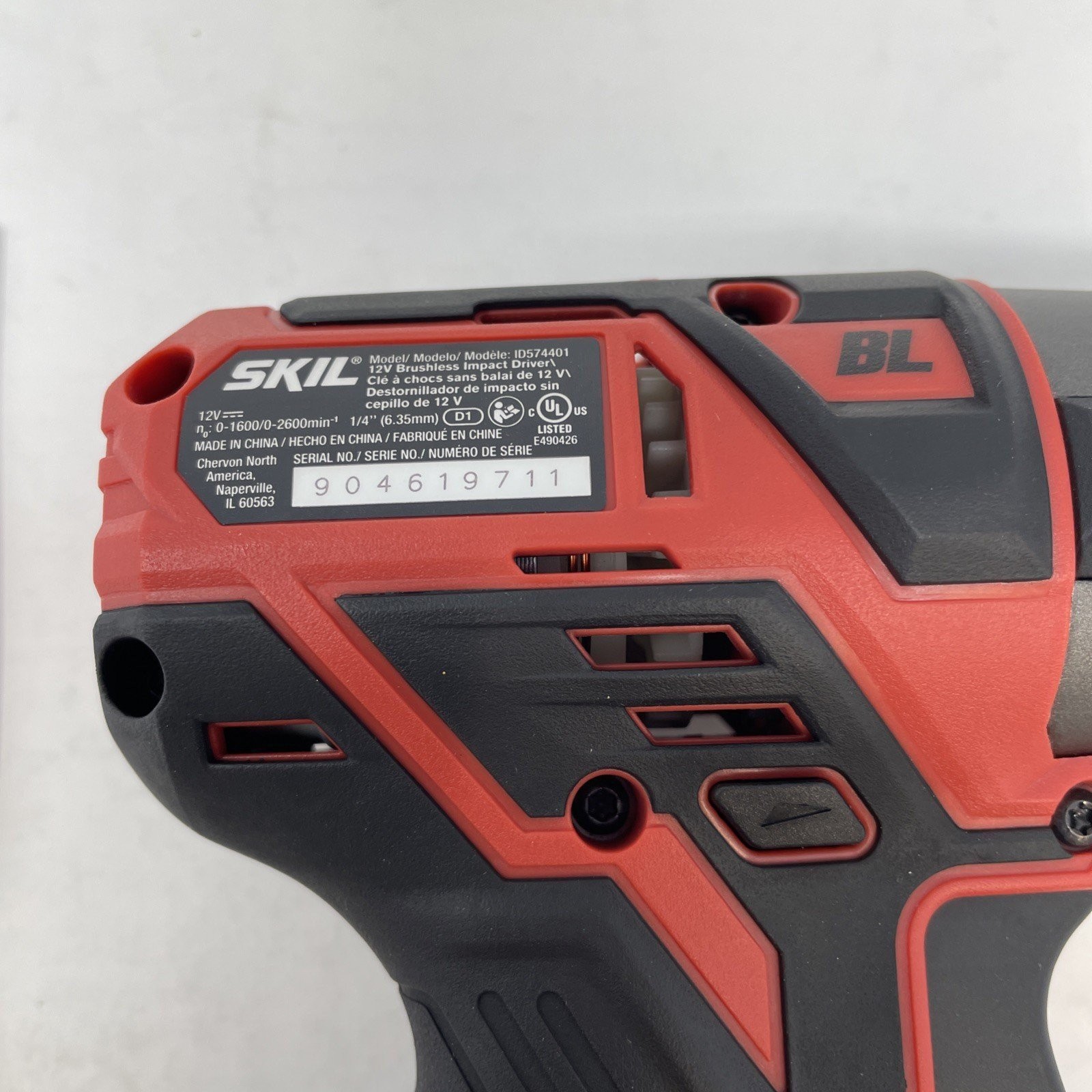 SKIL PWRCORE 12 Volt 12V Brushless 1/4 Hex Impact Driver ID574401 Tool Only