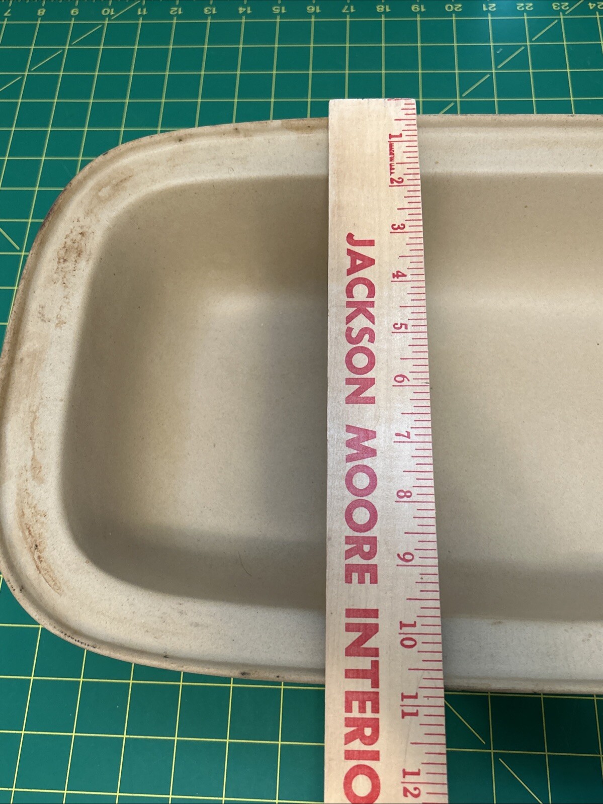 PAMPERED CHEF Family Heritage Classics STONEWARE Rectangular Lid Bowl Baker 1435