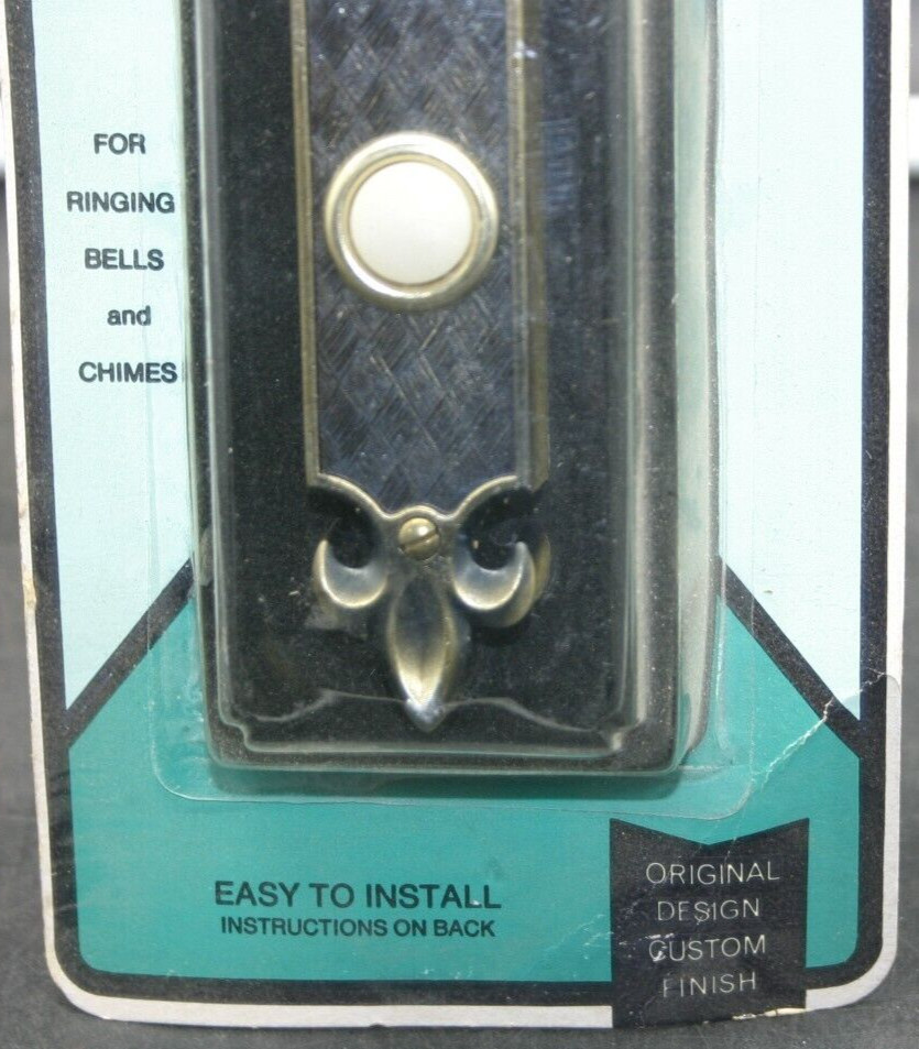 Vintage Trine Lighted Push Button Doorbell 890 French Traditional Style w/Screws