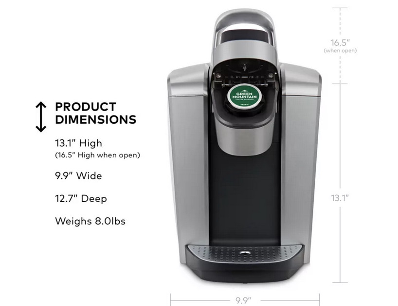 Keurig Keurig K-Elite Single Serve Coffee Maker, Brushed Slate, Brand NEW