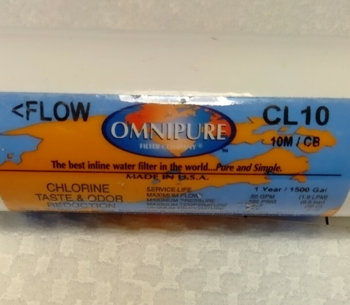 Omnipure In-line Chlorine Taste and Odor filter CL10RO T-33