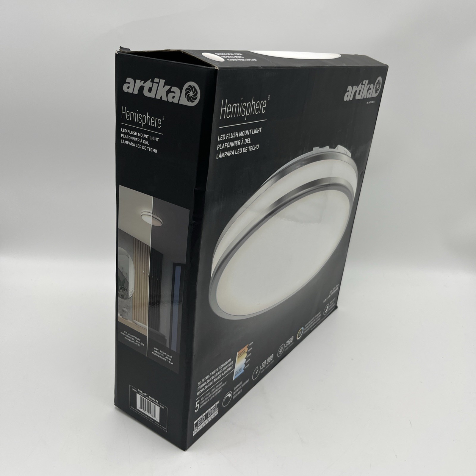 Artika Hemisphere 15” LED Flush Mount Light Fixture – See Description!