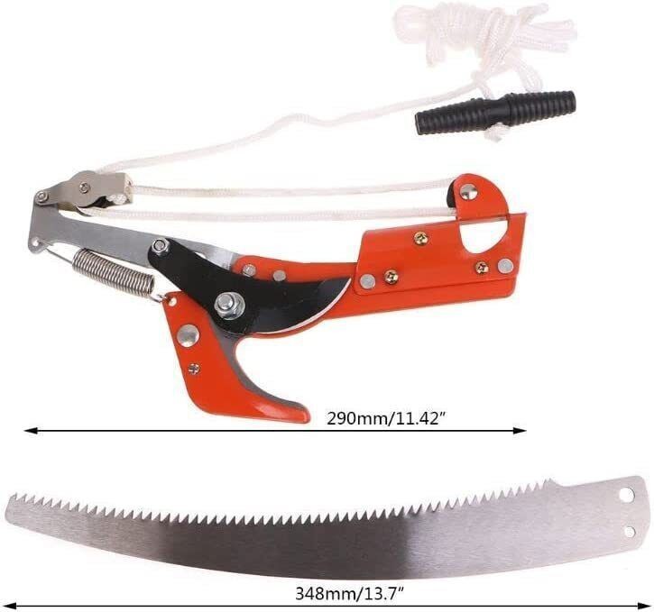 Retractable High Reach Tree Trimmer Pruner Saw Garden Branch Cutter Without Pole