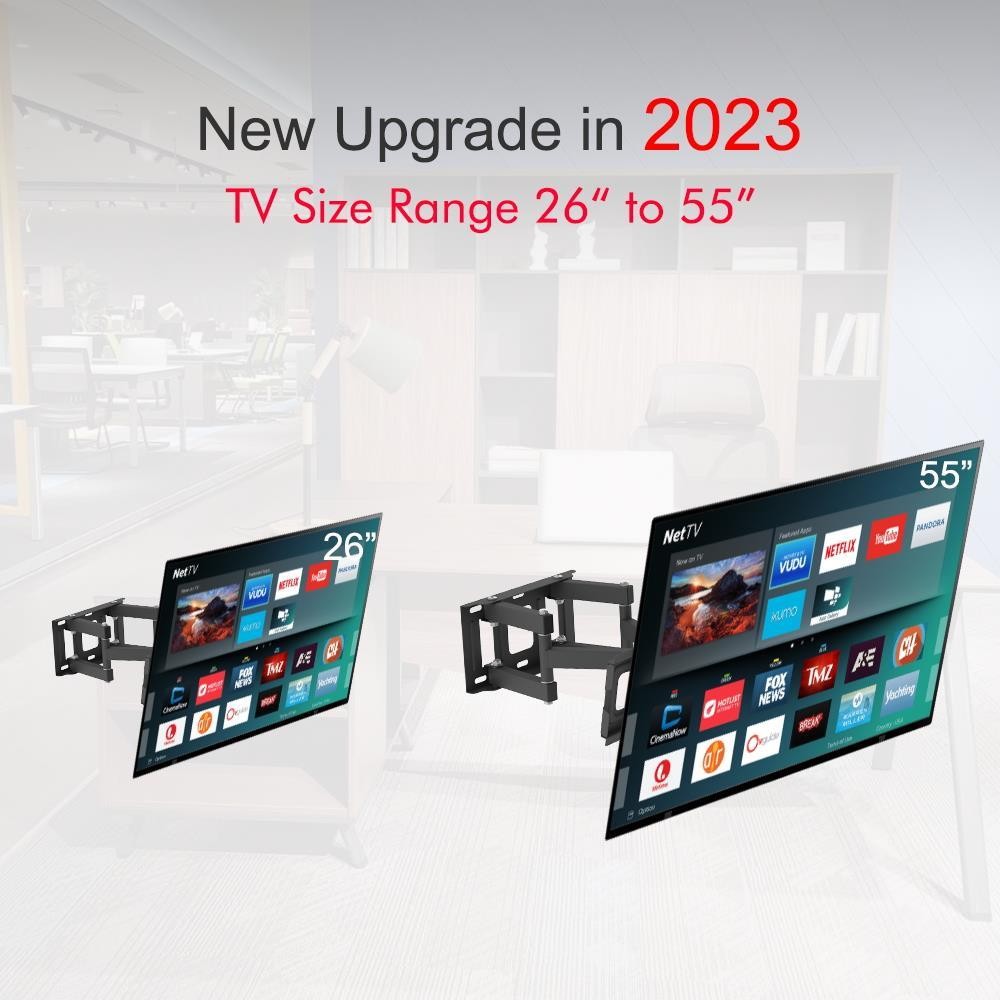 New TV Wall Mount Bracket Swivel Tilt 26 32 36 37 42 46 47 50 52 55 Inch LED LCD