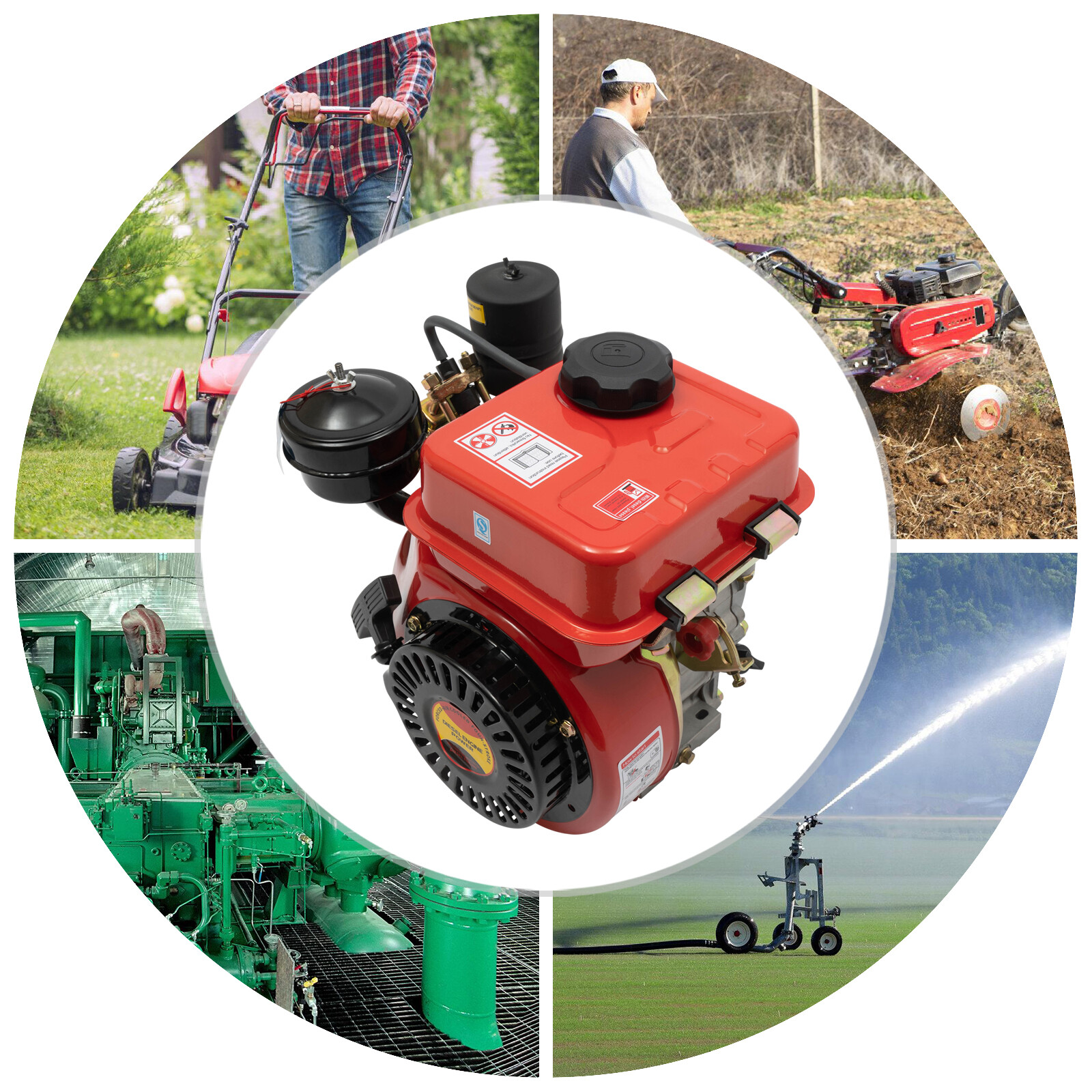 3 HP 4-Stroke Engine Single Cylinder Air Cooled For Small Agricultural Machinery