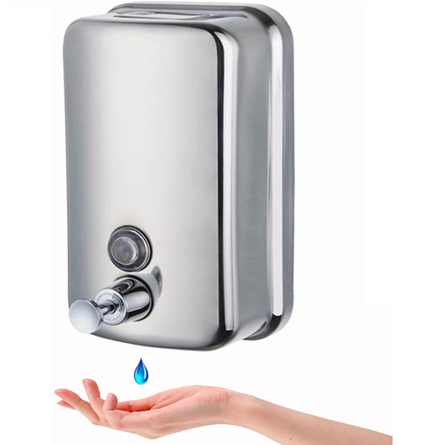 800ml/ 1000ml Soap Dispenser Wall mount, 304 Stainless Steel, Bathroom, Shampoo
