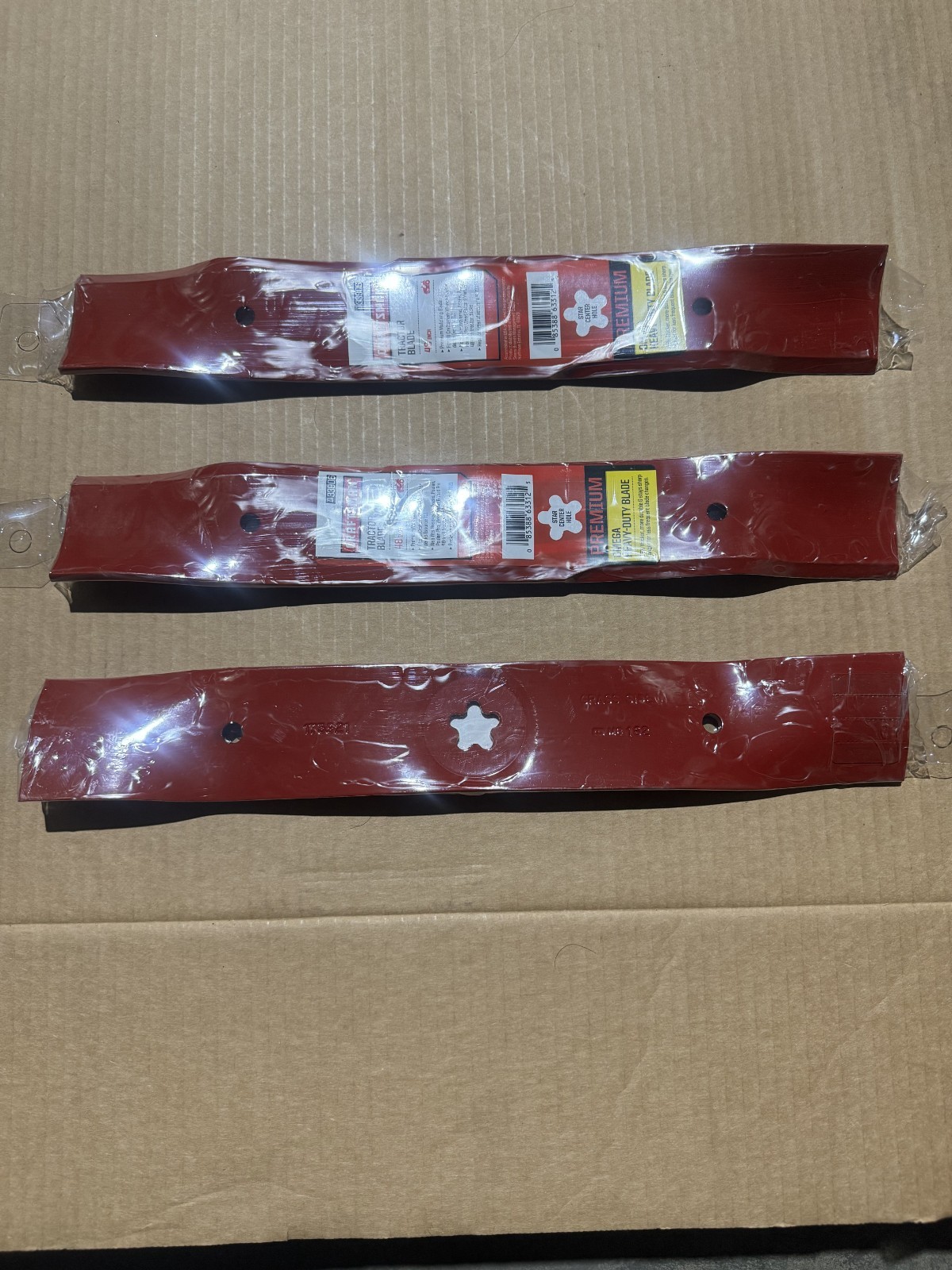 OEM Craftsman Husqvarna 48″ Deck Mower Blades 340222 180054 173920 173921 24679
