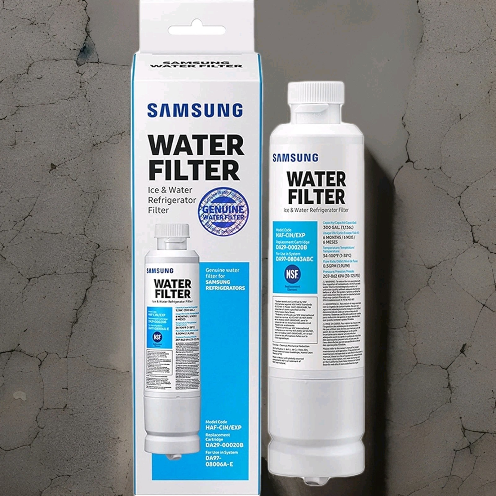 Samsung HAF-CIN/EXP Refrigerator Water Filter – White (DA29-00020B)