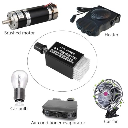 DC Motor Speed Controller Universal DC 12V 24V 10A Electronic Stepless Speed