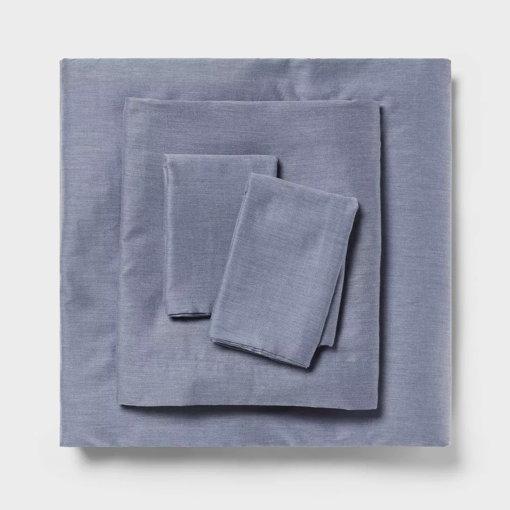 Cotton Blend Sateen Sheet Set – Room Essentials