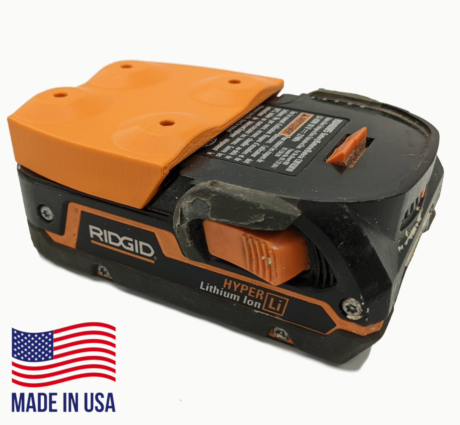 ORANGE! 6 / 6 Combo Pack RIDGID 18V Tool and Battery Mounts / Hangers / Holders