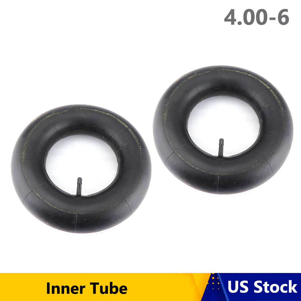 2 Packs 4.00-6 Tyre Inner Tube 4.10/3.50-6 4.10-6 145/70-6 Rubber Interior