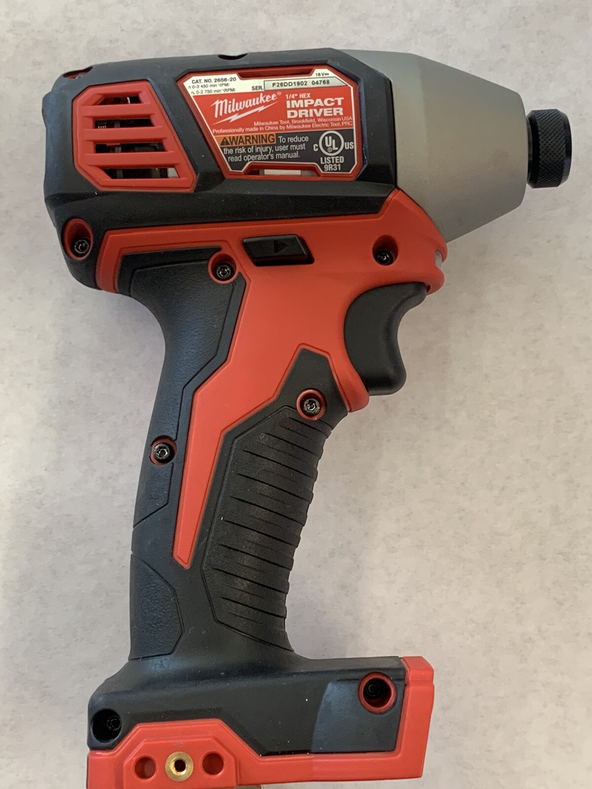 NEW Milwaukee 2656-20 1/4″ M18 Cordless Battery Hex Impact Driver 18 Volt 18V