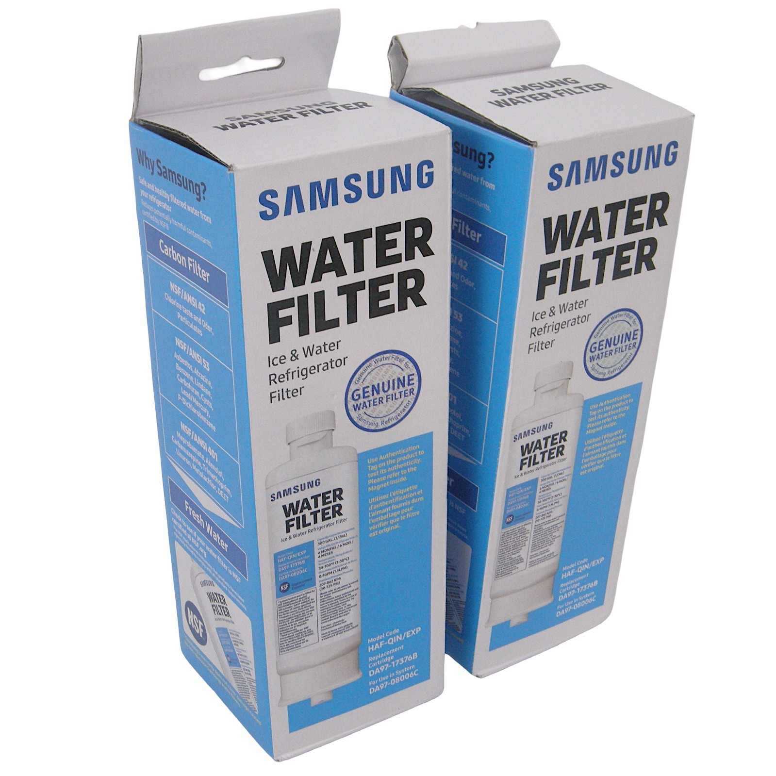 Samsung Genuine Water Filter 2 Pack For Refrigerator HAF-CIN/EXP DA29-00020B