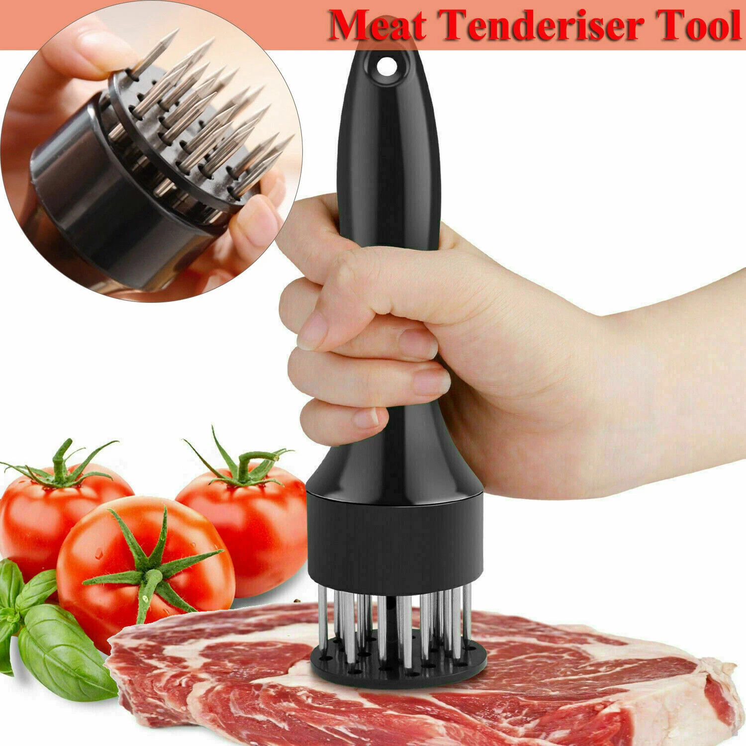 USA Professional Meat Tenderizer With 21 Stainless Steel Needle Kitchen Tool