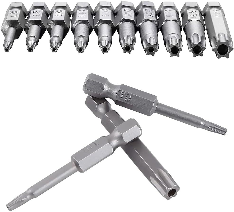 Security Torx Bit Set +Hex Key Allen Bit Set-For Power Drill & Impact Driver Lot