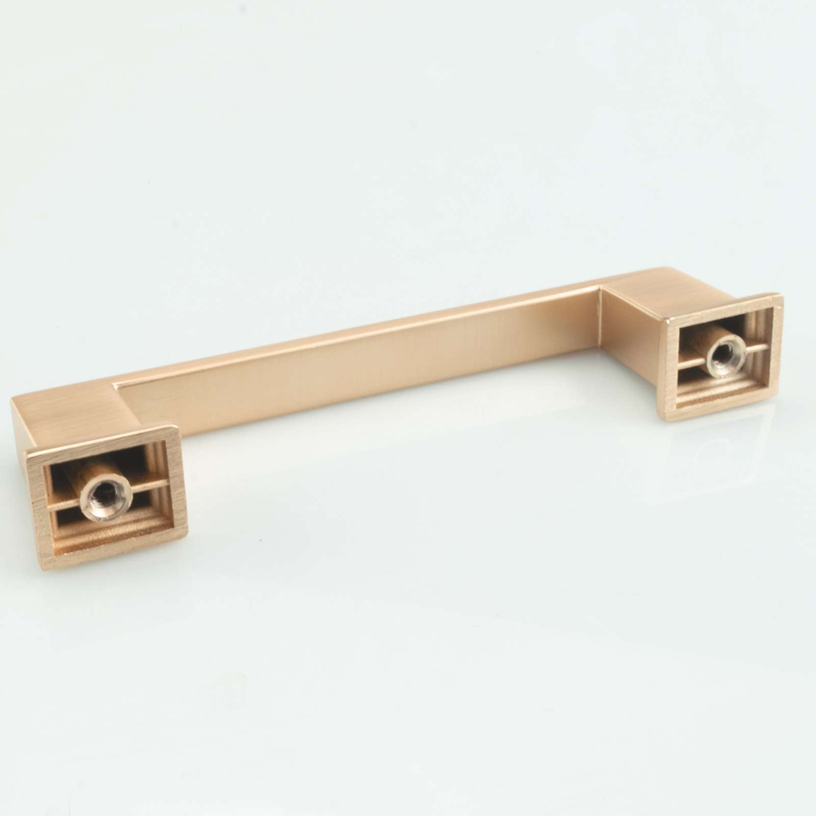 Square Brushed Champagne Gold Solid Cabinet Handles Pulls Kitchen Bathroom