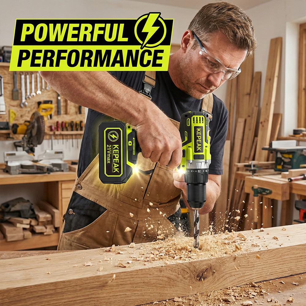 21V Lithium-ion Battery Replacement & Backup Battery with LED Power Indicator