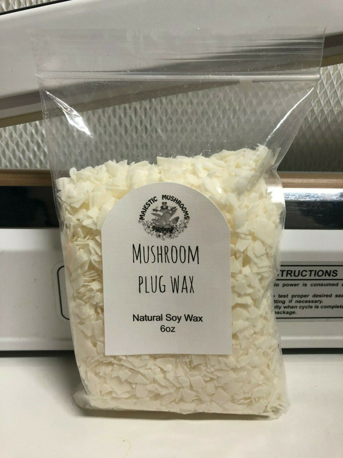 Soy Wax 6oz for mushroom plugs