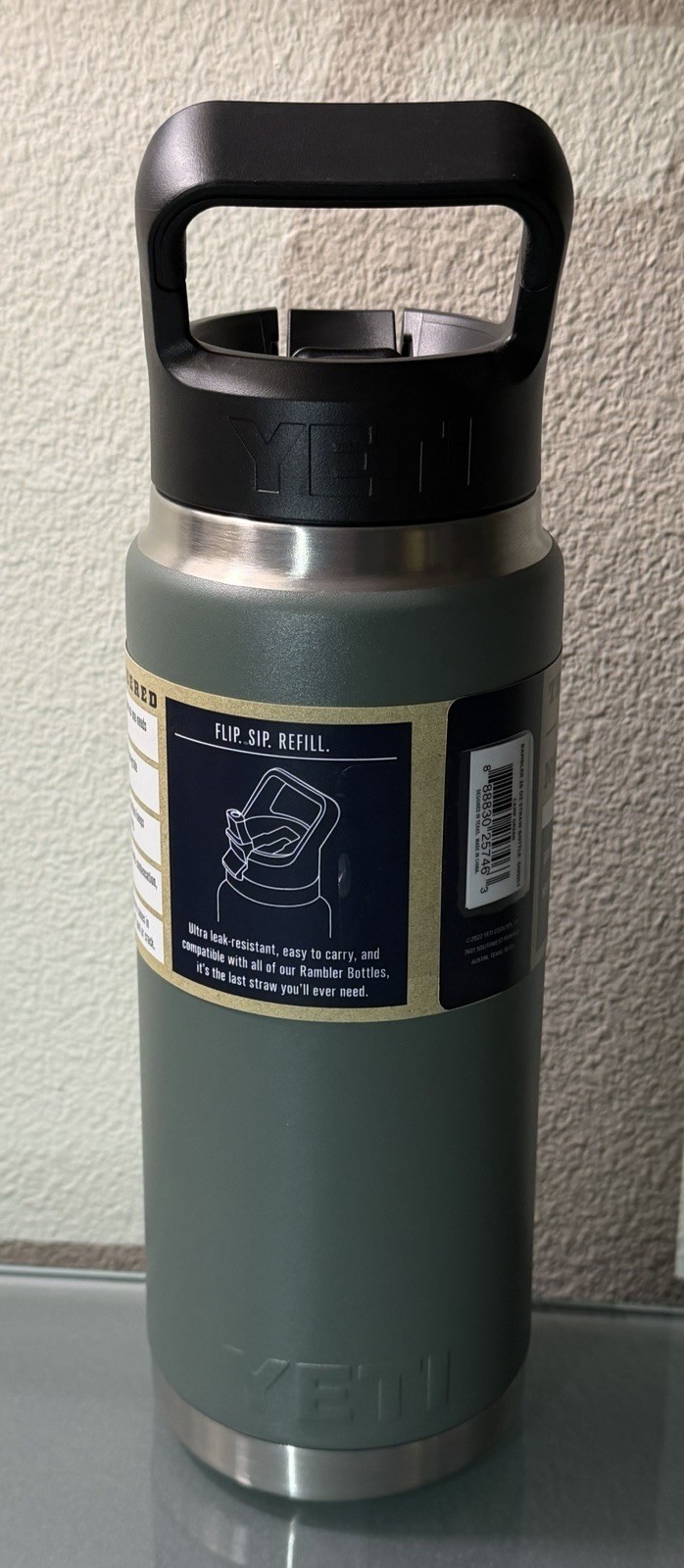 YETI 26oz Bottle Camp Green Straw Cap – SEE DESCRIPTION