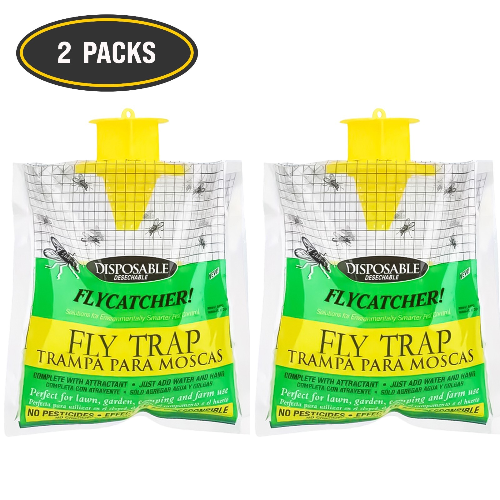 outdoor disposable fly traps to keep outdoor ranches free from annoying fly