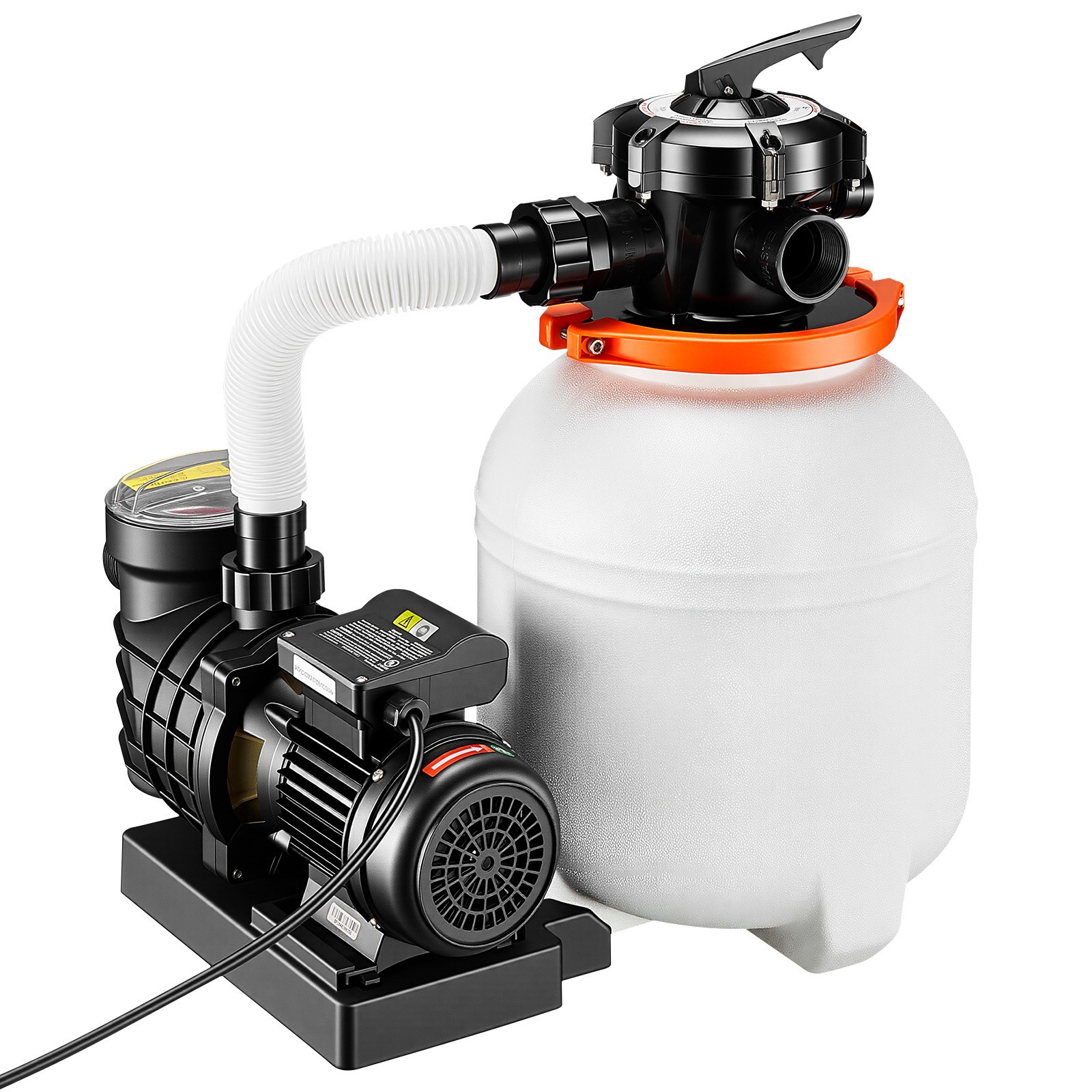 Uimoso 13″ Sand Filter Pump for Above-Ground Pools, 3500 GPH, 0.75HP with Timer