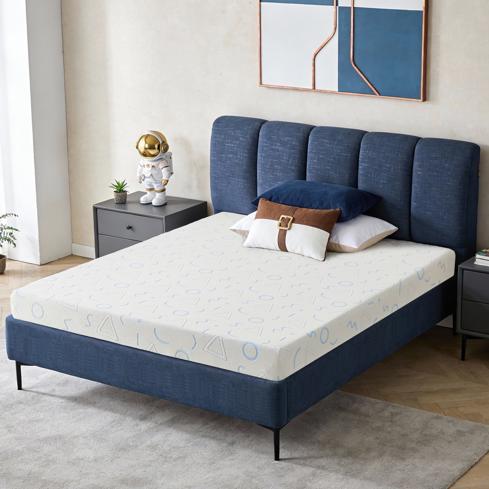 5″ 6″ Gel Memory Foam Mattress, CertiPUR-US Certified and Breathable, bed in Box
