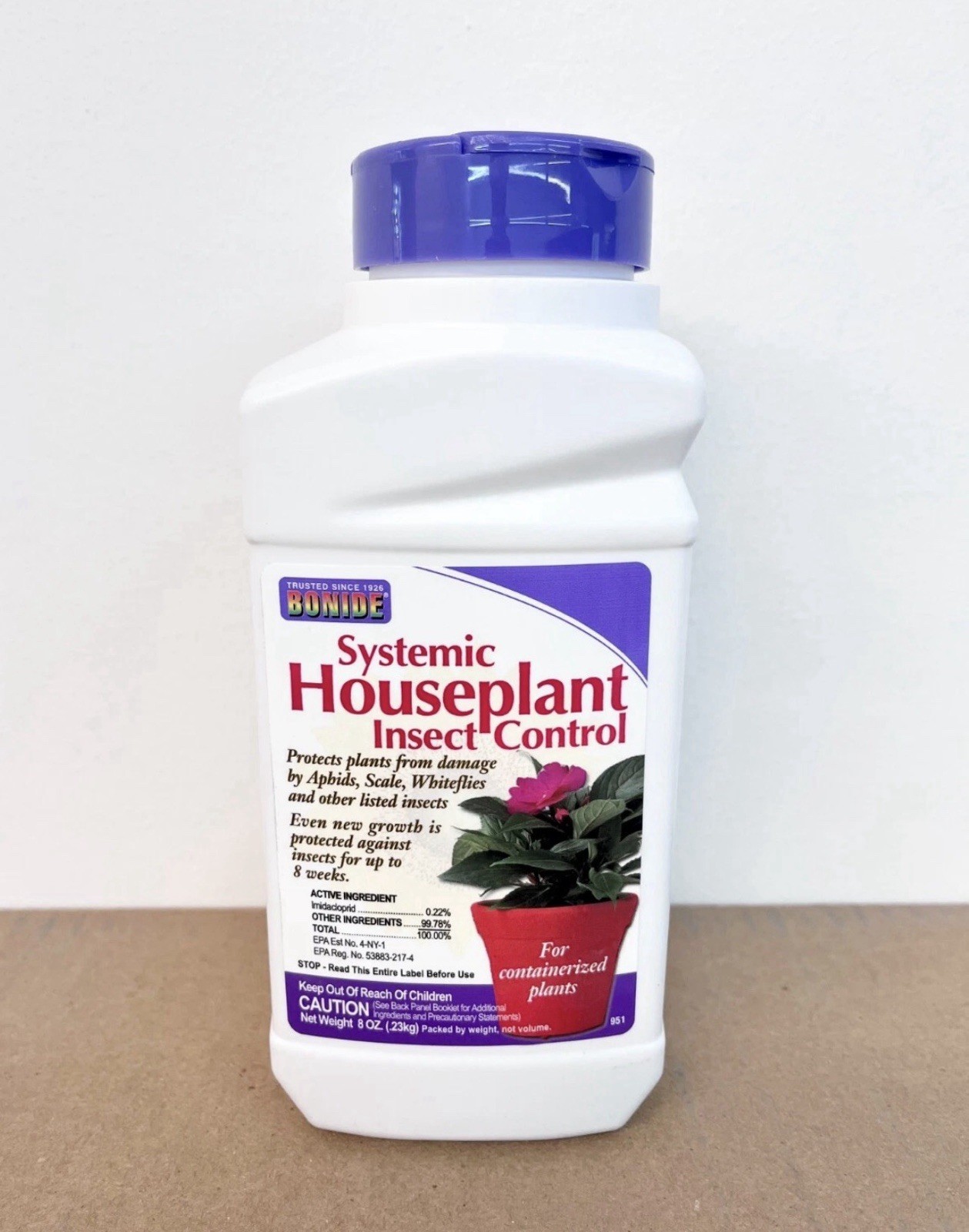 Bonide Systemic Houseplant Insect Control, 8 oz Ready-to-Use Granules for Indoor