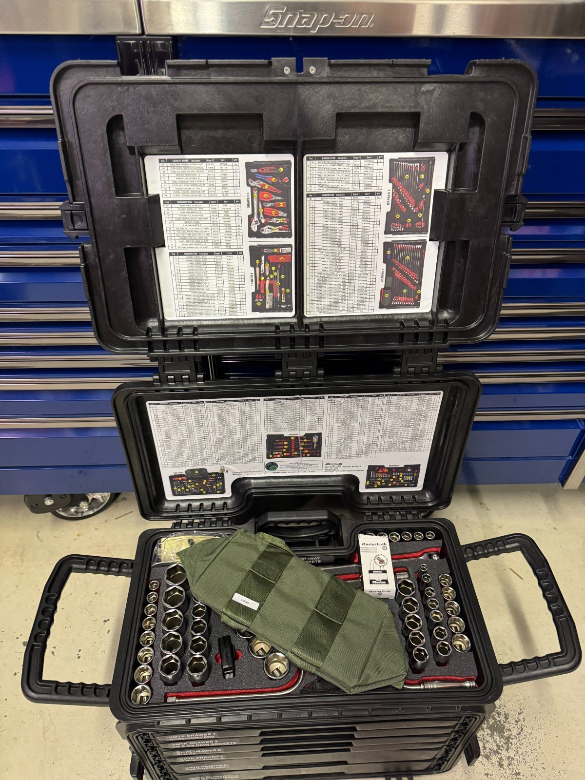 Snap-On NEW GMTK Complete Series 2 GMTK 6-Drawer General Mechanics Tool Kit !!