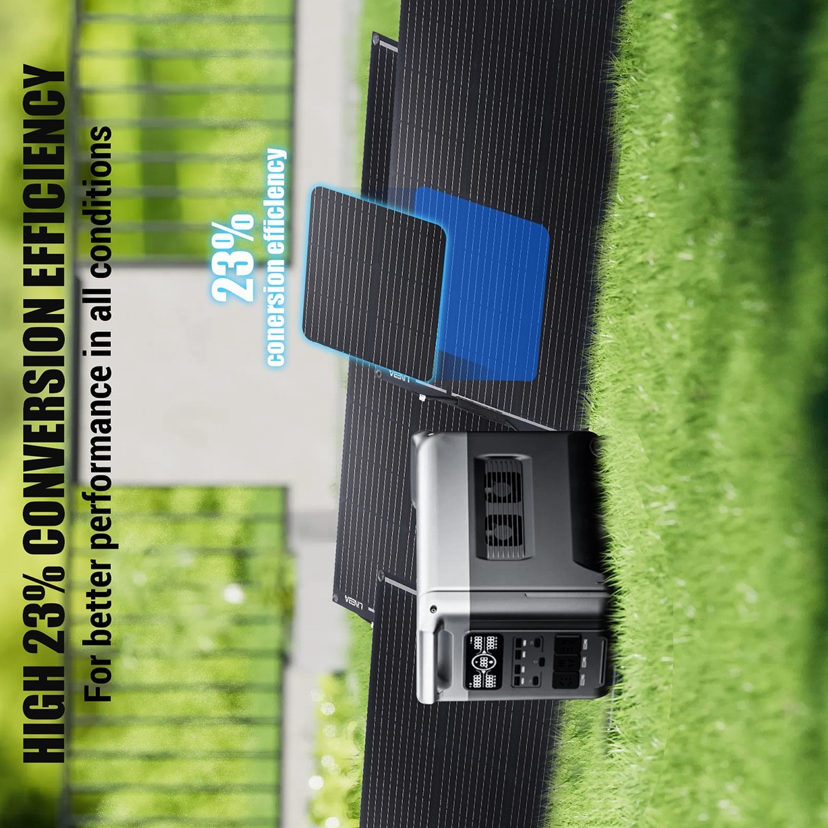 5000W Complete Solar Panel Kit with Controller & Inverter Home 110V Grid System